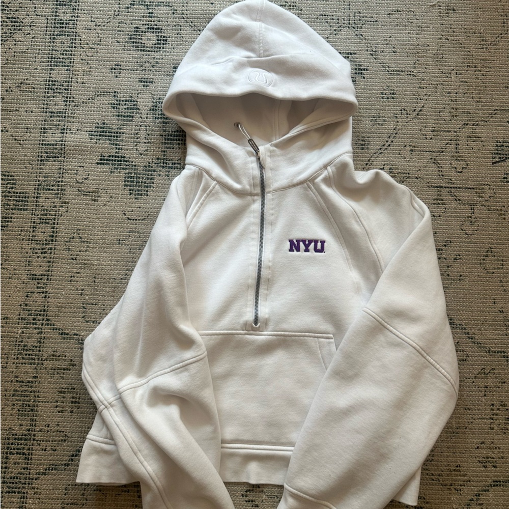NYU LuluLemon cropped hoodie